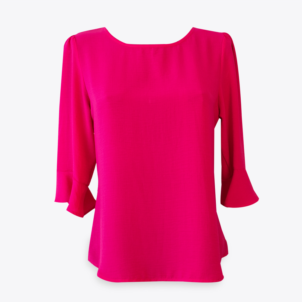 blusa fucsia 2 manga larga confeccion ropa quito ecuador mirmag