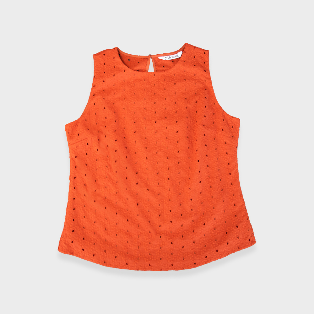 blusa naranja mirmag confeccion ropa quito ecuador